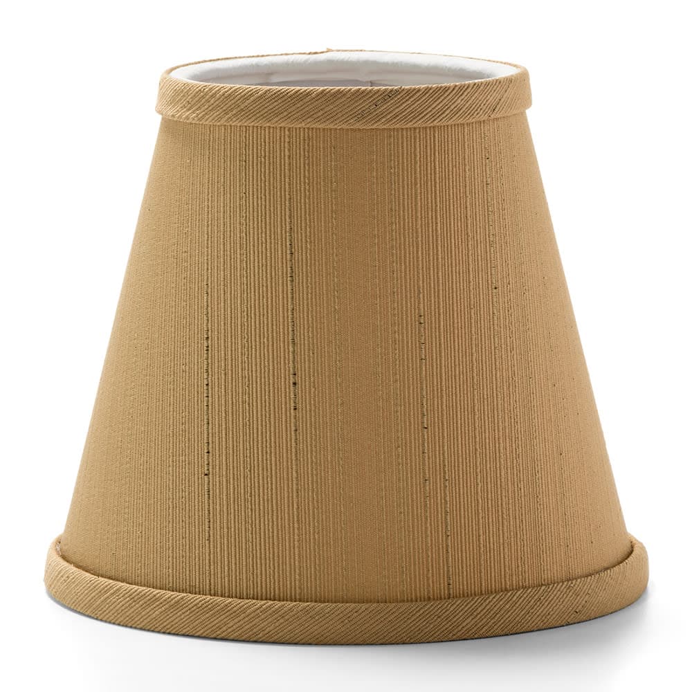 Hollowick 395SS Empire Candlestick Shade - 5 1/8" x 4 1/4", Fabric, Sandstone