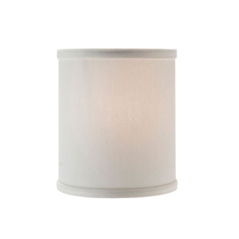 Hollowick 397I Candlestick Shade w/ Drum Shape, 5 3/8 x 5 3/4", Fabric, Ivory