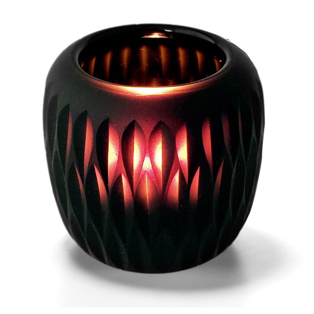 Hollowick 4100 Mystic Votive Holder for HD8, HD12, & HD15 - 4" x 4 1/4", Black