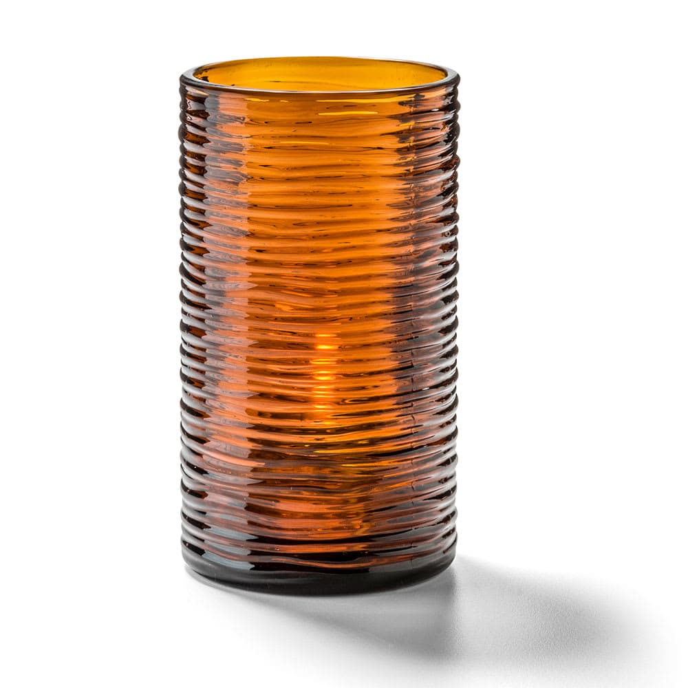 Hollowick 42517DA Typhoon Candle Holder for HD12, HD17, & HD26 - 2 5/8" x 5", Amber
