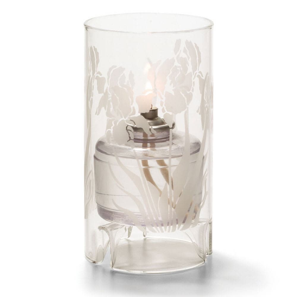 Hollowick 48000C-IRIS Cylinder Lamp for HD36, 5 1/2" x 3", Glass, Clear/Iris