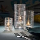 Hollowick 48025C Typhoon Candle Holder for HD17, HD26, & HD36 - 3 1/8" x 6 5/8", Clear thumbnail 2