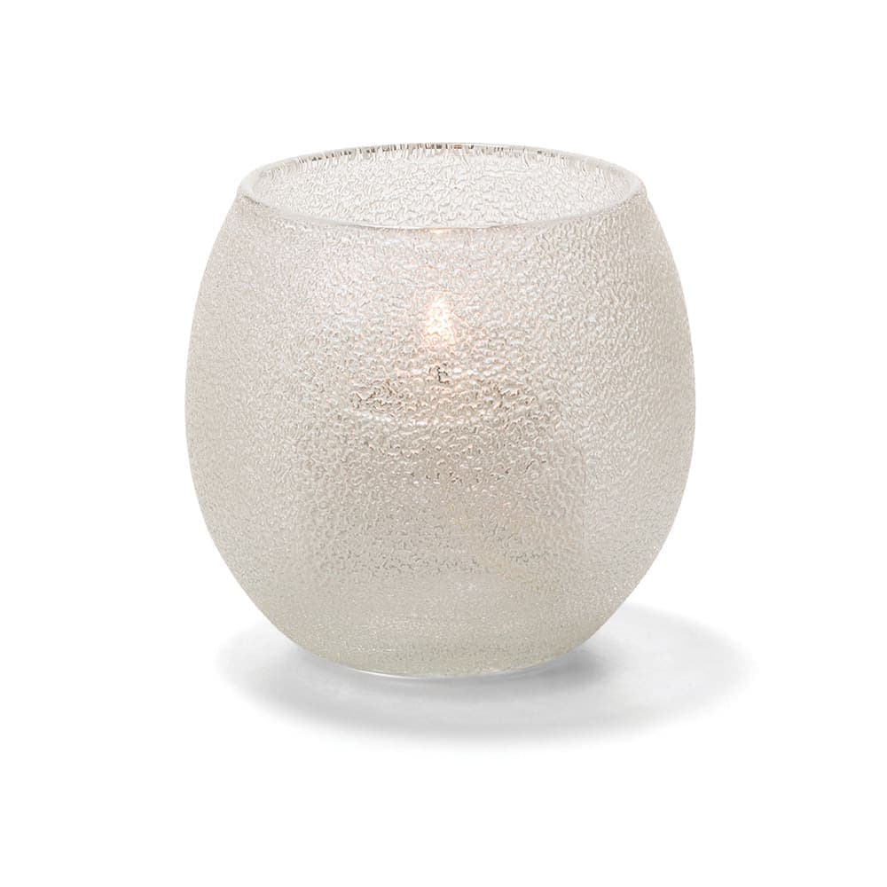 Hollowick 5119CI Tealight Lamp w/ Bubble Style, 2 19/30 x 2 3/8", Glass, Clear Ice