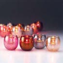 Hollowick 5119R Tealight Lamp w/ Bubble Style, 2 19/30 x 2 3/8", Glass, Ruby Lustre thumbnail 2