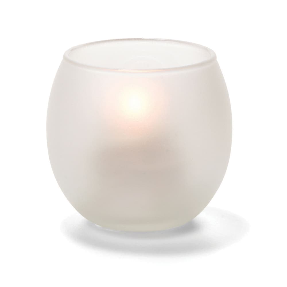 Hollowick 5119SC Bubble Tealight Candle Holder for HD8 - 2 3/8" x 2 5/8", Satin Crystal
