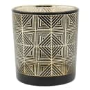 Hollowick 5120 Sussex™ Geometric Votive Lamp - 2 9/10"D x 3 3/20"H, Black & Gold thumbnail 4