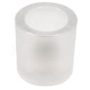 Hollowick 5140F Tealight Glass Lamp, Satin Crystal, Thick Glass, 2 7/8"H x 2 3/4" Dia. thumbnail 2