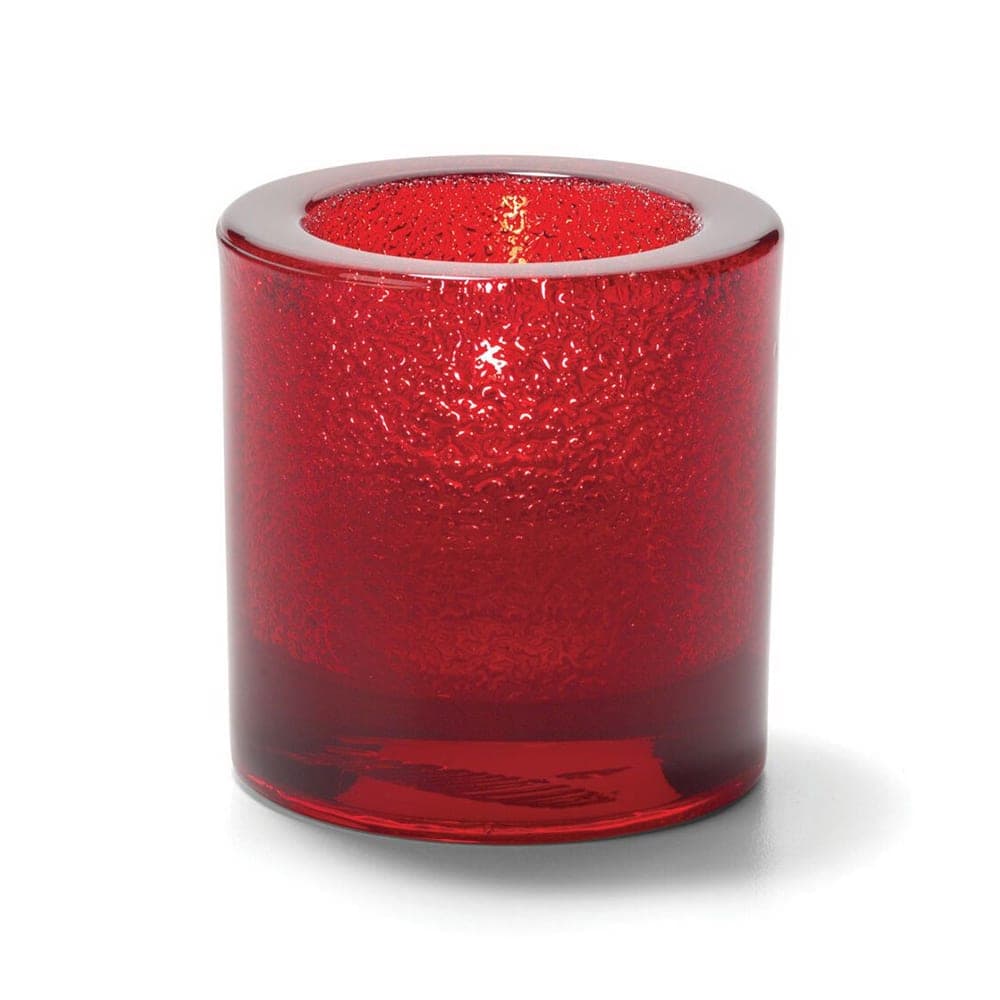 Hollowick 5140RJ Tealight Lamp for HD8 2 3/4 x 2 7/8", Glass, Ruby Jewel