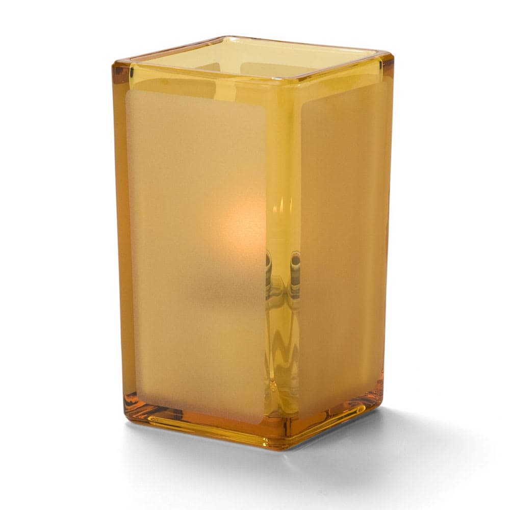 Hollowick 6109FA Quad Votive Lamp For HD8 Or HD15, Amber Satin Panel