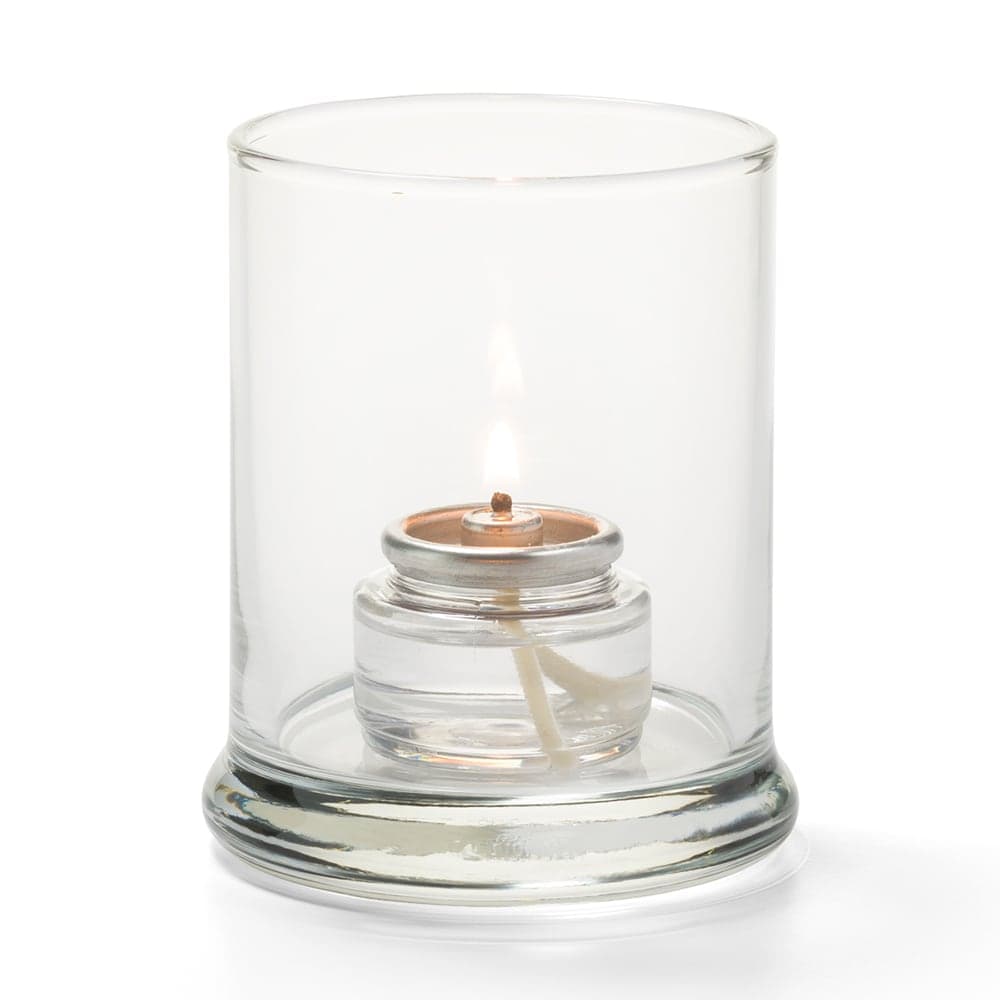 Hollowick 6147C Votive Lamp w/ Column Style for HD15, HD12 & HD8, 3 x 3 9/16", Glass, Clear