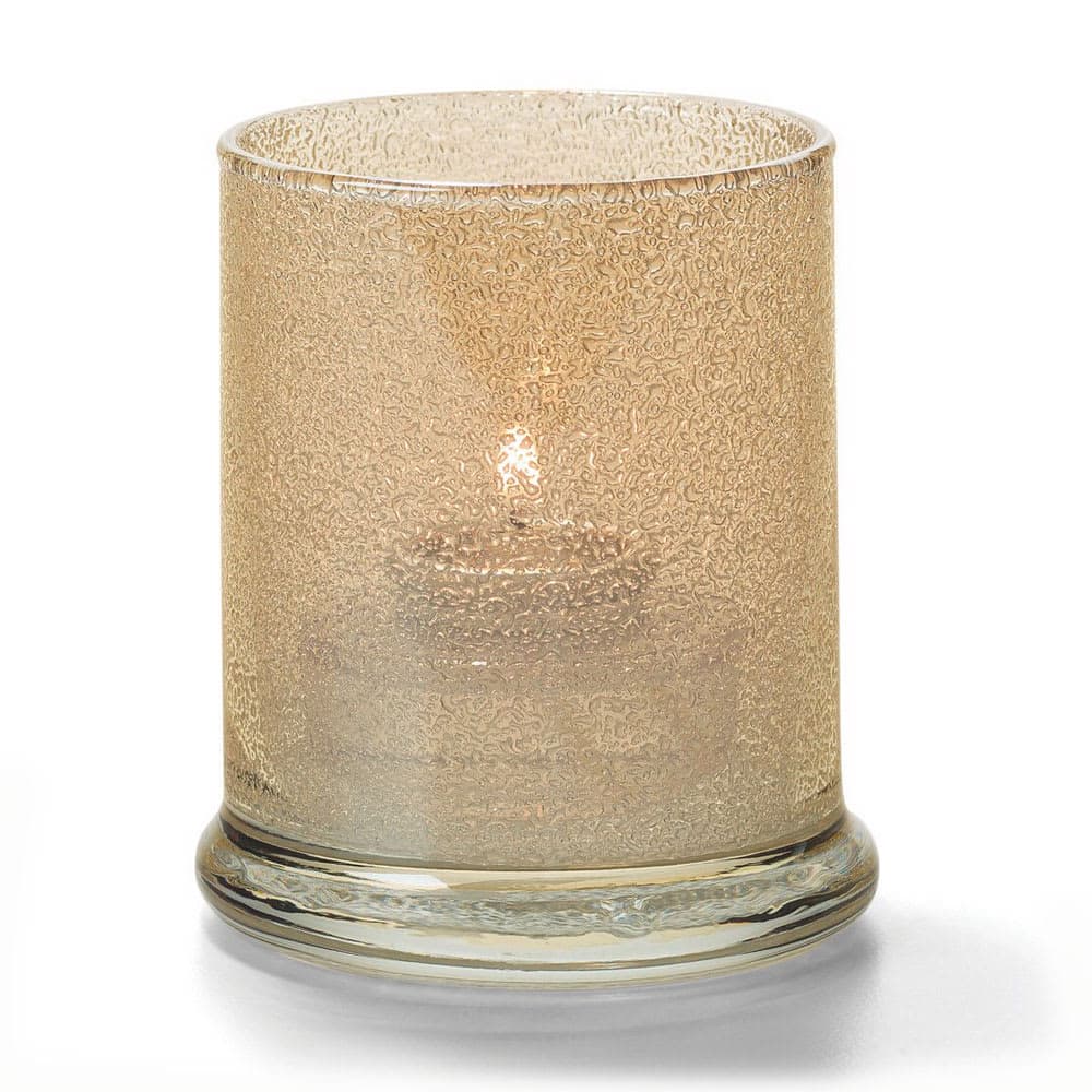 Hollowick 6147CHJ Votive Lamp w/ Cylinder Style for HD15, HD12 & HD8, 3 19/30 x 3", Glass, Champagne Jewel