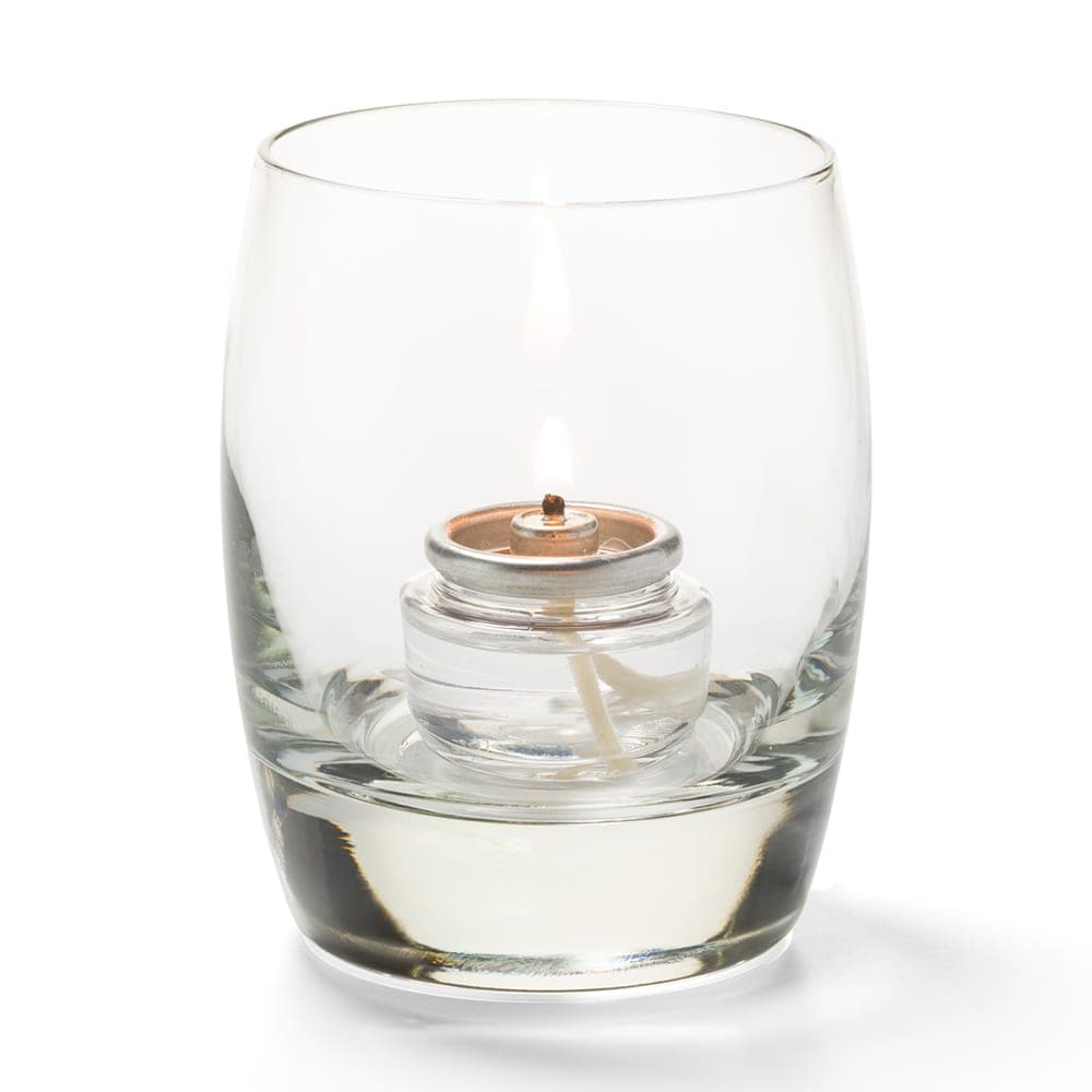 Hollowick 6404C Contour Votive for HD15, HD12 & HD8, 3x3 3/4", Glass, Clear