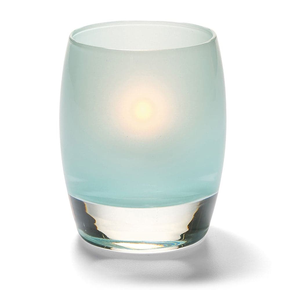 Hollowick 6404SSG Contour Votive Holder for HD8, HD12, & HD15, Satin Seafoam