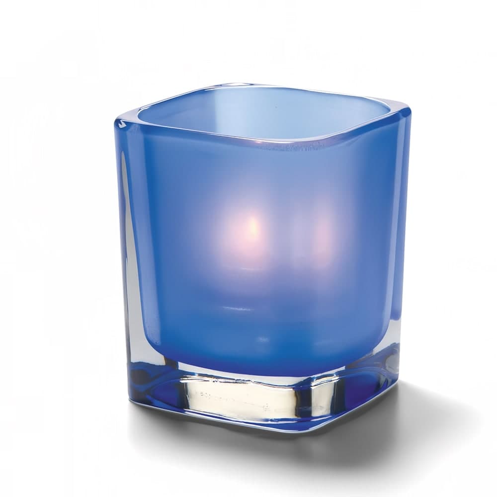 Hollowick 6505SDB Tetra Votive for HD8, HD12 & HD15, 3 1/2" x 3", Satin Dark Blue