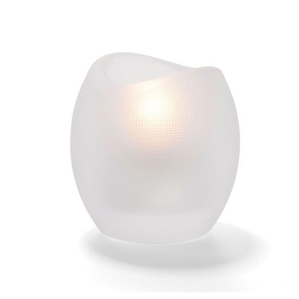 Hollowick 6701SC Pixel Tealight Holder w/ Mesh Texture, 3 x 2 7/8", Satin Crystal