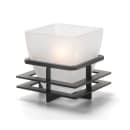 Hollowick 67SC Tealight / Votive Globe, Mini Pyramid, Satin Crystal Glass, 3" X 3 in, No Base thumbnail 2