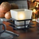 Hollowick 67SC Tealight / Votive Globe, Mini Pyramid, Satin Crystal Glass, 3" X 3 in, No Base thumbnail 4