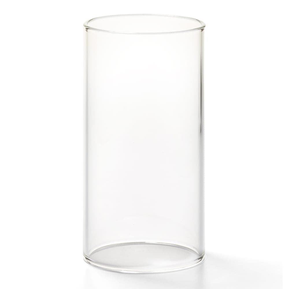 Hollowick 73C Tall Cylinder Globe, 4 19/30 x 2 7/16", Glass, Clear