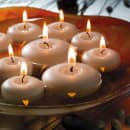 Hollowick FC3W-72 Floating Candle, 3 x 1 3/16", Wax, White thumbnail 3