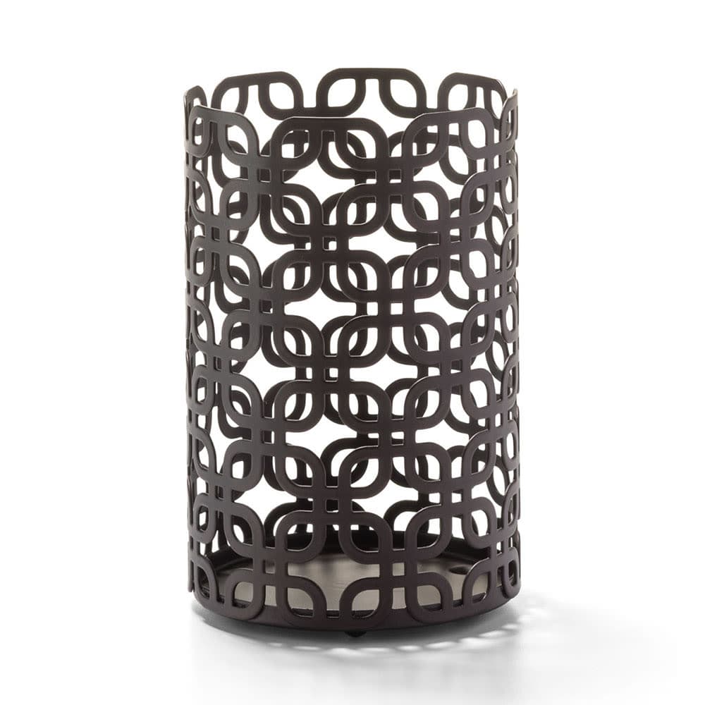 Hollowick WRBM39 Brady™ Steel Lamp Frame for Mid Size Glass Cylinders - 3 3/16"D x 5 1/8", Dark Bronze