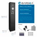 Barska 4 Rifle Capacity Gun Safe w/ Fingerprint Lock, 1.83 cu ft (AX11652) thumbnail 8