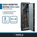 Barska 10 Rifle Capacity Gun Safe w/ Keypad Lock, 5.51 cu ft (AX13646) thumbnail 6