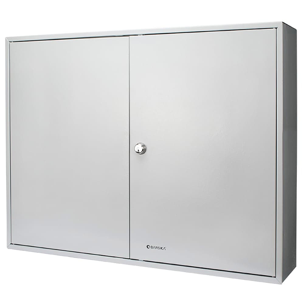 Barska 400 Key Cabinet w/ Key Lock - Steel, Gray (CB12490)