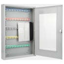 Barska 50 Key Cabinet w/ Key Lock - Glass Door, Steel, Gray (CB12950) thumbnail 5