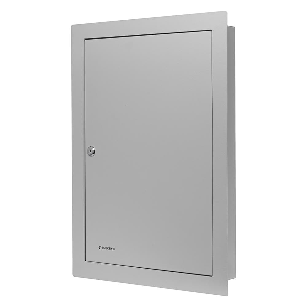 Barska In Wall 100 Key Cabinet Lock Box w/ Key Lock - Steel, Gray (CB13534)