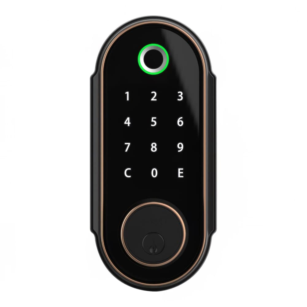 Barska Biometric Security Door Lock - Zinc Alloy, Black (EA13580)