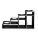 Dispense-Rite CTBH-4BT 4 Tier Bottle Organizer w/ 4 Bottle Capacity - Polystyrene, Black thumbnail 3