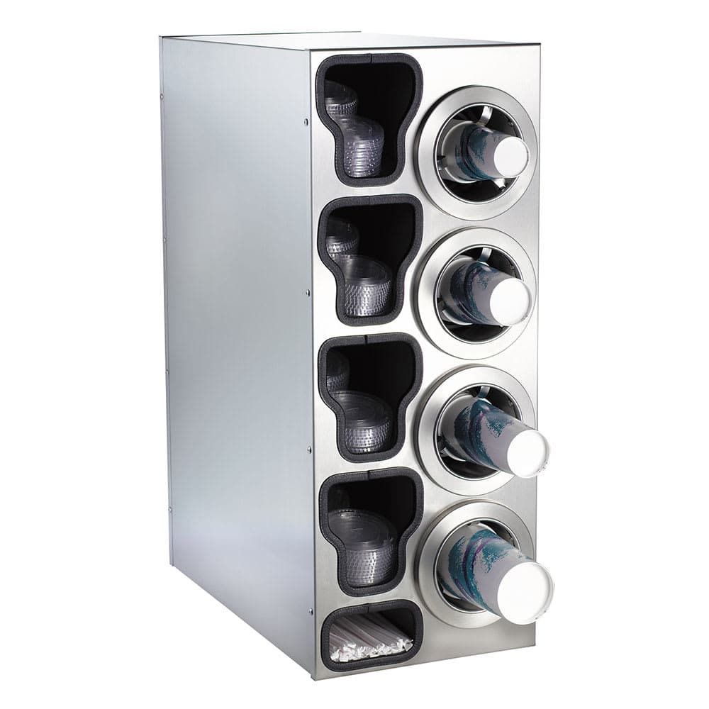 Dispense-Rite CTC-C-4RSS Cup & Lid Organizer, Cabinet, (9) Compartment, All Cup Types