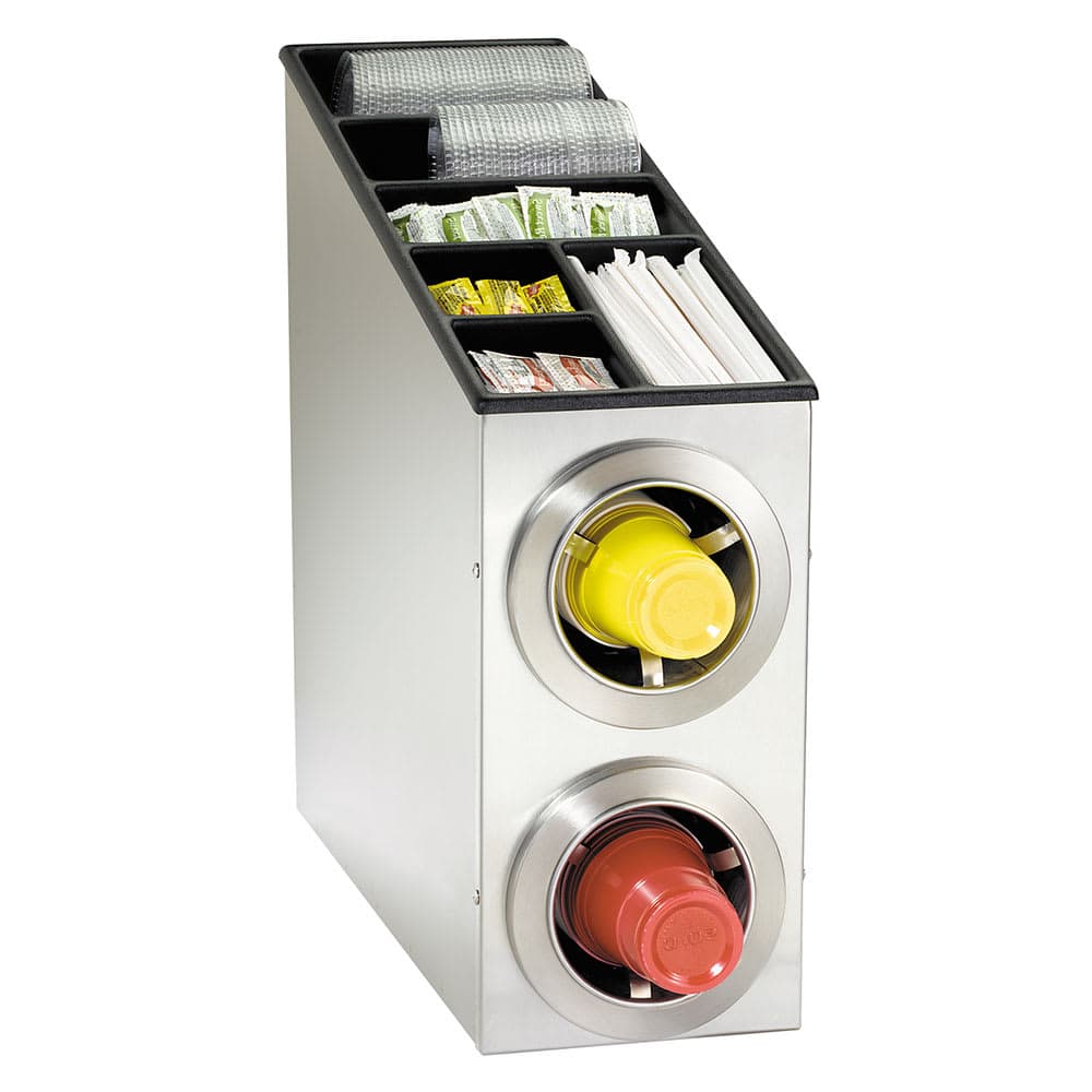 Dispense-Rite CTC-L-2SS Cup & Lid Organizer, Cabinet, (8) Compartment, All Cup Types