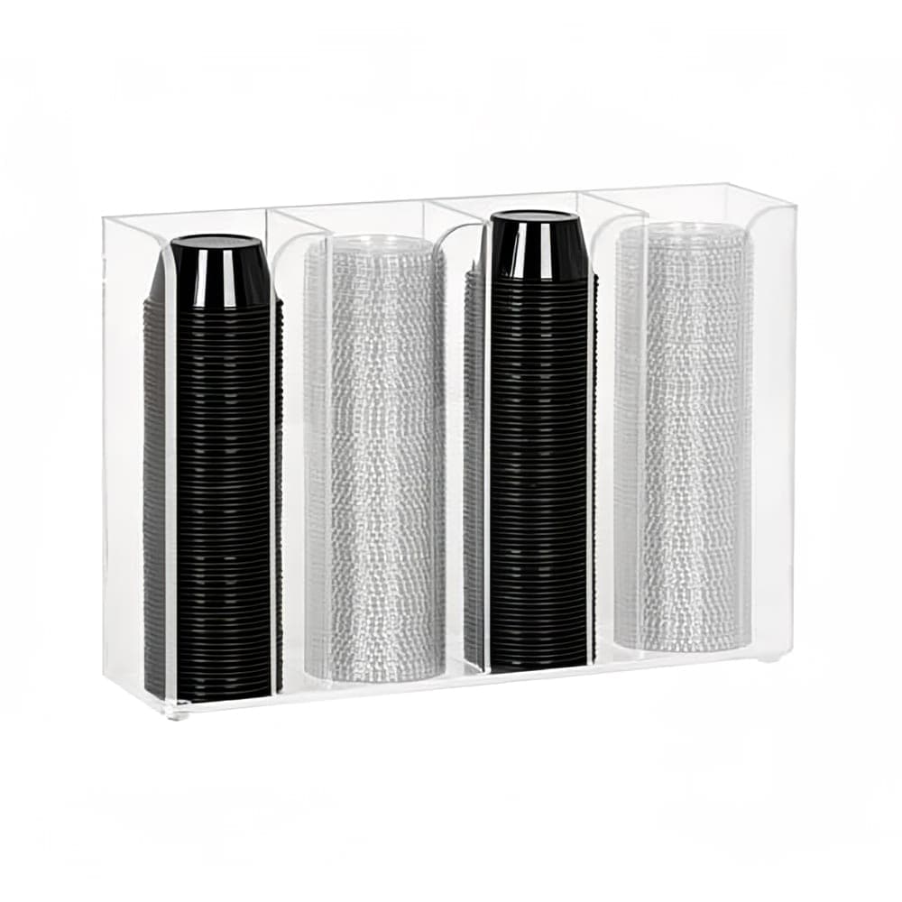 Dispense-Rite CTCO-4CL Cup & Lid Organizer, (4) Compartment, Portion Cups