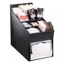 Dispense-Rite NLO-ADNH Napkin Dispenser & Condiment, Straw Organizer, Full Fold Napkins, Black thumbnail 10