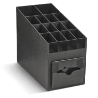 Dispense-Rite NLO-ADNH Napkin Dispenser & Condiment, Straw Organizer, Full Fold Napkins, Black thumbnail 11