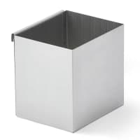 Dispense-Rite SH-1 1 Compartment Straw Holder - 4 1/8" x 5" x 5", Clear thumbnail 2