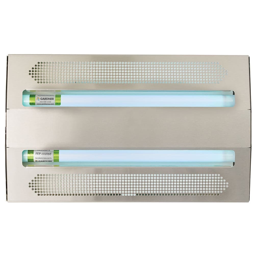 Gardner FL-215S Wall Mount UV Insect Light Trap w/ Glueboard - 1500 sq ft Range, Stainless Steel