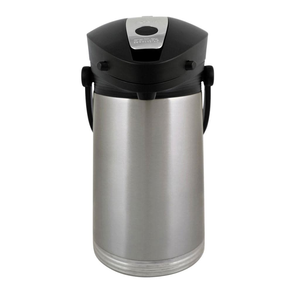 Service Ideas 2 1/2 Liter Airpot w/ Vacuum Insulation, Lever Lid, Stainless (10-00181-000)