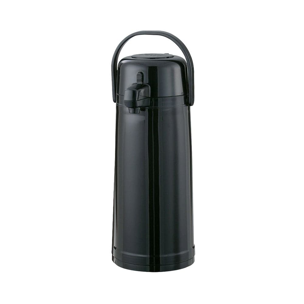 Service Ideas 2 1/5 Liter Push Button Airpot, Glass Liner, Black (ECA22PBL)
