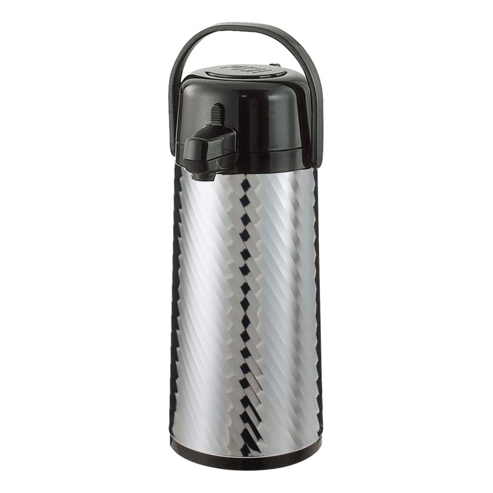 Service Ideas 2 1/5 Liter Push Button Airpot, Glass Liner (ECAJ22SS)