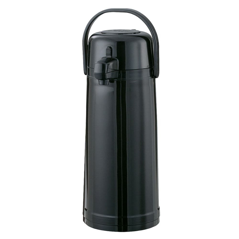Service Ideas 2 2/5 Liter Push Button Airpot, Stainless Steel Liner, Black (ECAS22PBLK)