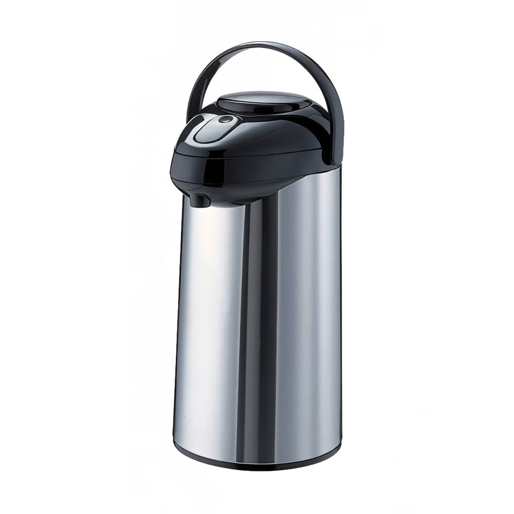 Service Ideas 2 1/2 Liter Push Button Airpot, Glass Liner (GLAP250)