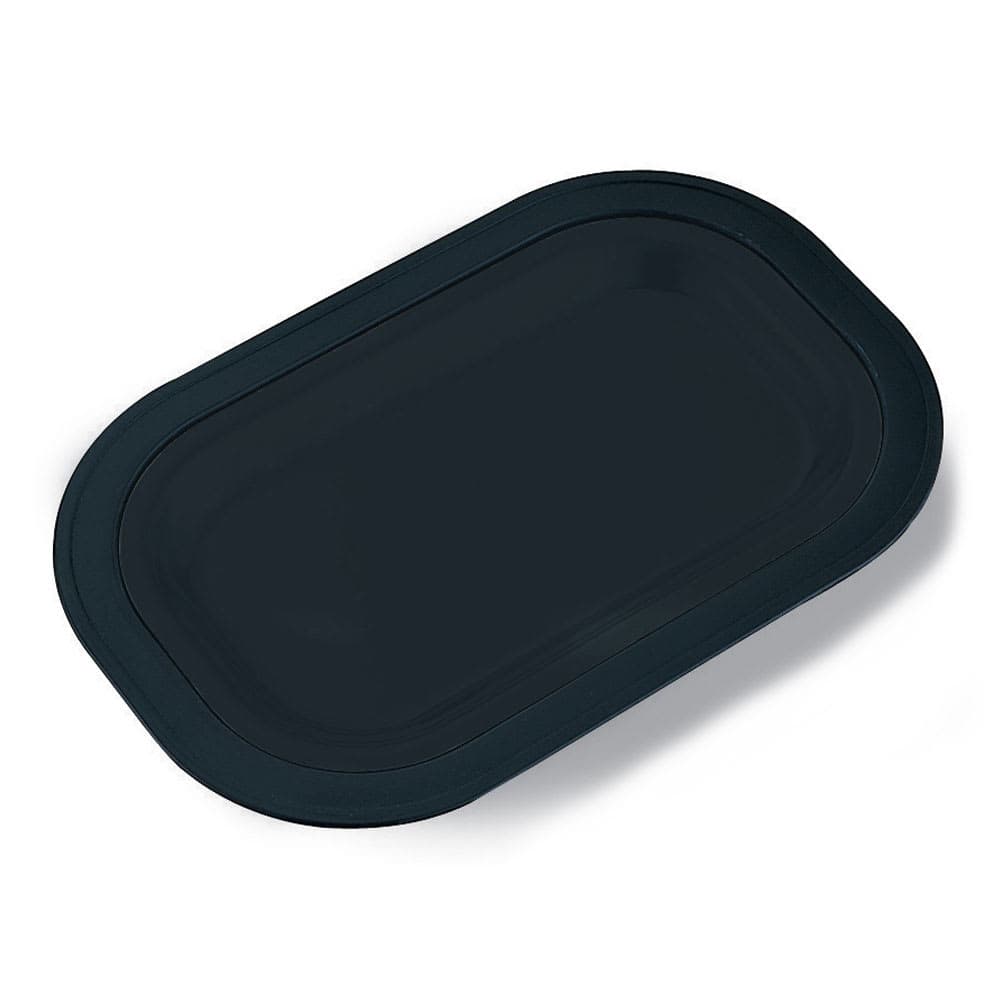 Service Ideas Small Platter Base For OT11SS, Rectangular, Stackable, Black (OT11BL)