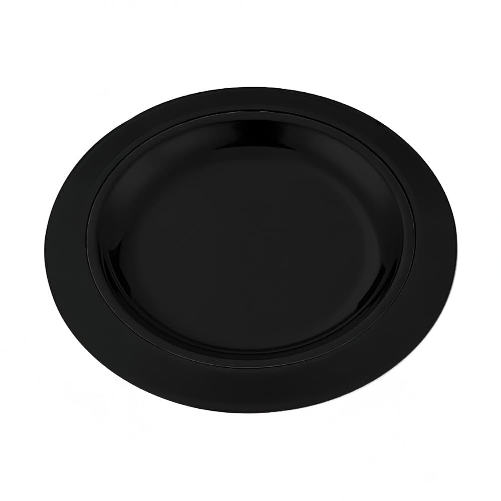 Service Ideas 7" Round Platter Base for RT7SS Platters, Straight Rim, Black (RT701BL)