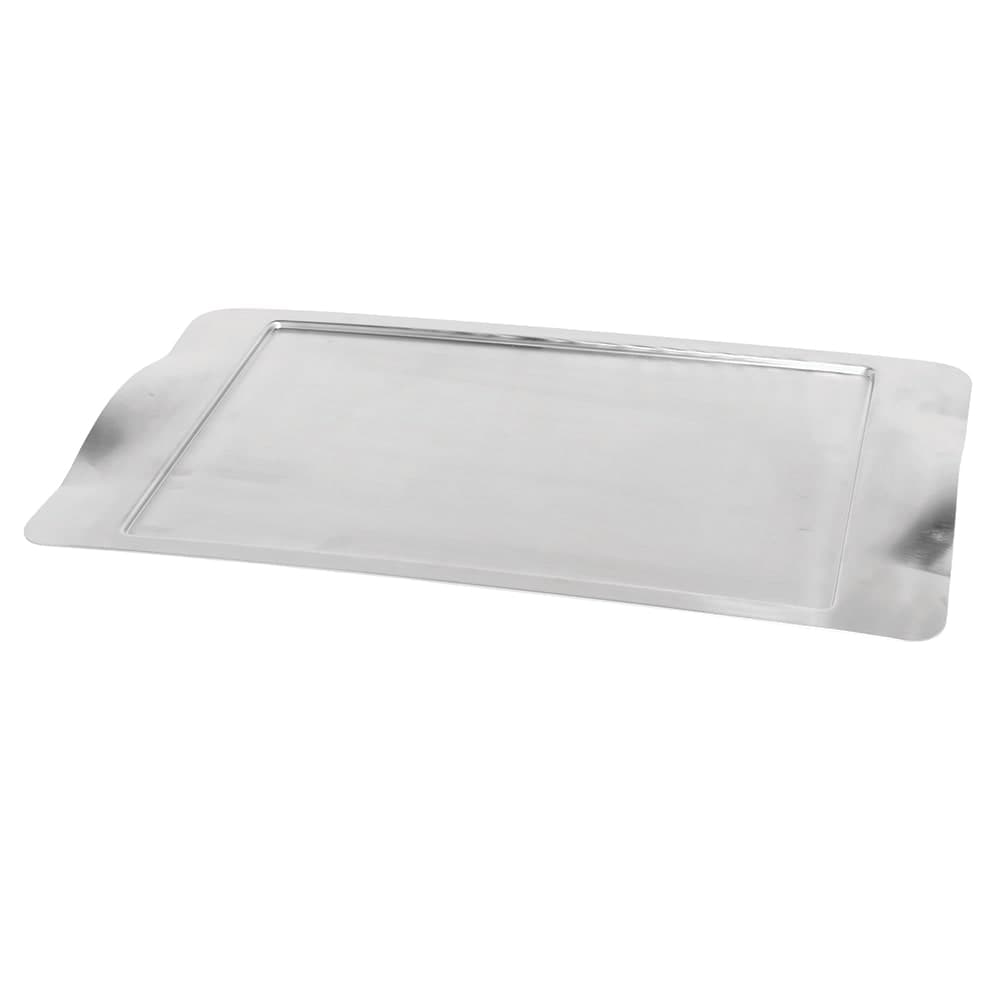 Service Ideas Rectangular Tray w/ Contoured Handles, 20 3/4" x 11 1/2", Stainless, Brushed Finish (SB-42)