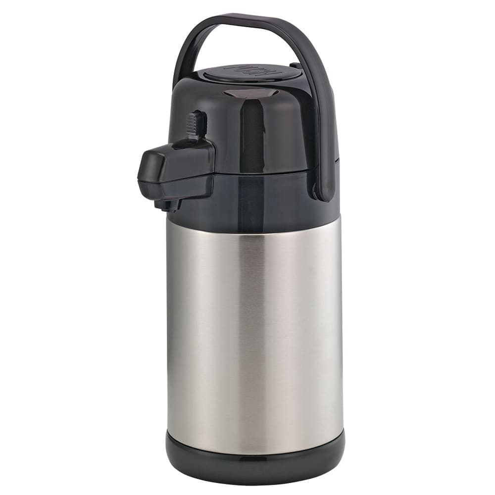 Service Ideas 1 9/10 Liter Push Button Airpot, Stainless Steel Liner (SECA19S)