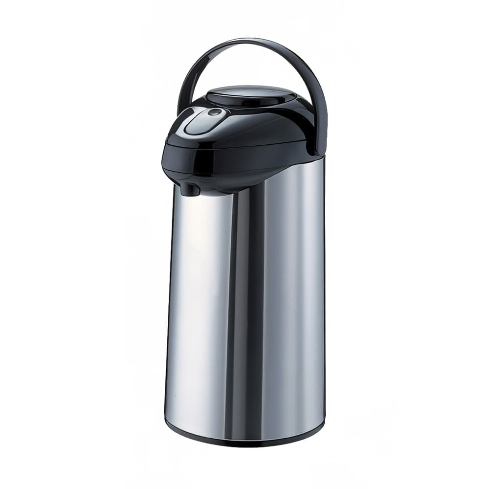 Service Ideas 2 1/2 Liter Push Button Airpot, Stainless Steel Liner (SSA250)