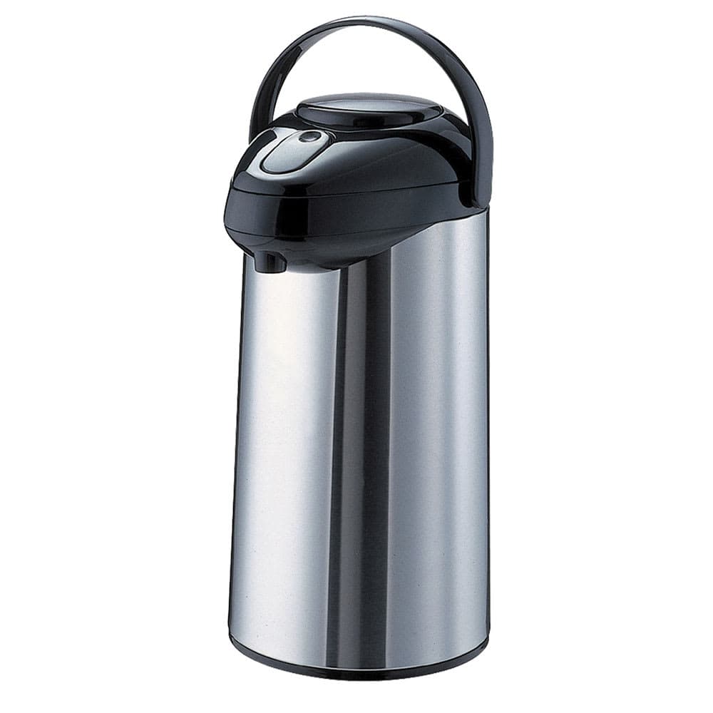 Service Ideas 3 3/4 Liter Push Button Airpot, Stainless Steel Liner (SSA375)