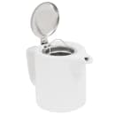 Service Ideas 16 oz Washington-Style Teapot w/ Lid & Infuser Basket, White (TPCW16WH) thumbnail 3